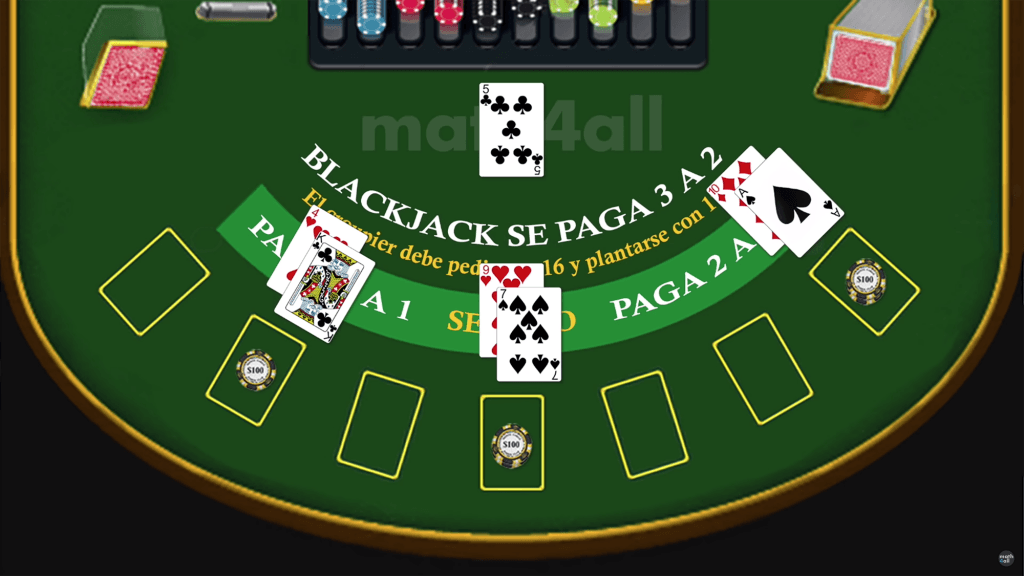 Control del Juego Blackjack