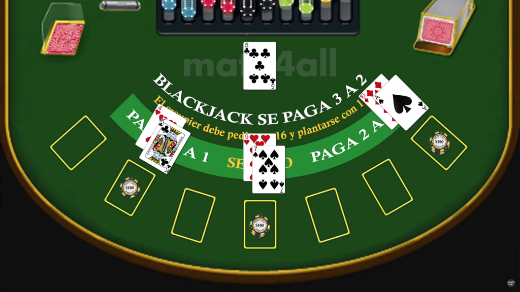 Blackjack sin apuestas